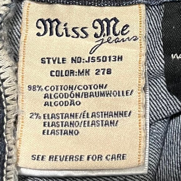 Miss Me Denim Jeans Shorts, Women's size 27, Signature Shorts - Picture 10 of 14